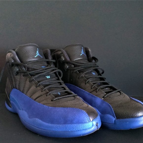 Size 11 Nike Air Jordan 12 Retro Black Game Royal (Original Box Included) - Picture 1 of 8